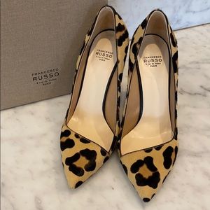 Francesco Russo leopard print pumps
